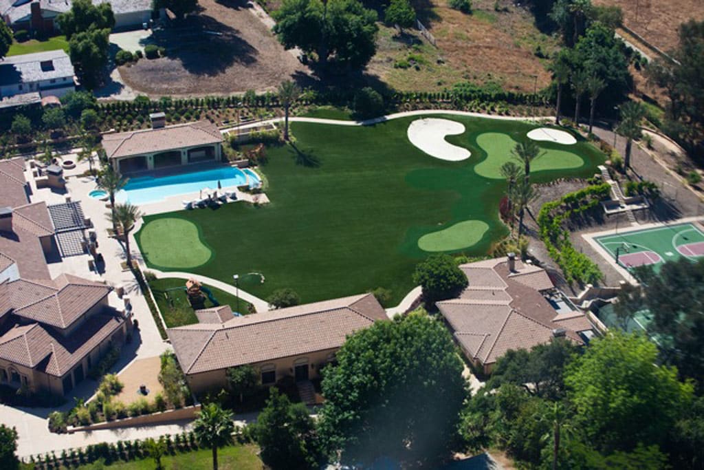 Backyard Golf Course Design putting green brim design installation by long island ny company gappsi outdoors Backyard Golf Course By Prolawn Backyard Golf Course Design the backyard boasts a nine hole par 3 golf course Backyard Golf Course By Prolawn